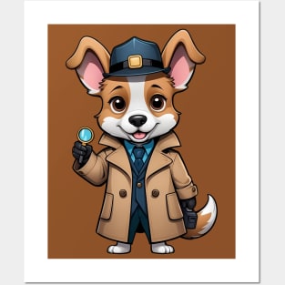 Detective Corgi Posters and Art